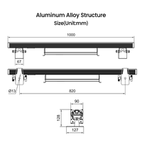 Barre de stroboscope LED EV Stick IP30 pour intérieur, 448 LED RGB + 112 LED CW, 15800lm, DMX512 RDM, pour éclairage de scène, concert, événement en direct, studio TV