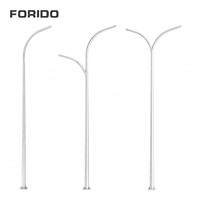Postes de Acero Galvanizado en Caliente para Alumbrado Público Solar, de 2.5m, 3m, 4m, 5m, 6m, 7m, 8m, 9m, 10m y 11m, para Carreteras y Autopistas