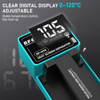 Séparateur d'écran professionnel RF4 HT4 à forte aspiration et chaleur, température réglable 0-120°C, machine de retrait d'écran Guangdong