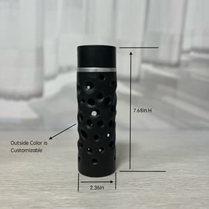 Современная черная цилиндрическая светодиодная лампа с регулируемой яркостью и возможностью перезарядки |   Декоративный светильник-подсветка для офиса и дома |   Теплый рассеянный свет - Product Image 4