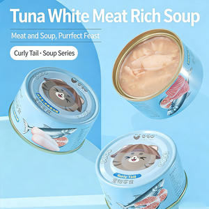 อาหารแมวเปียกแบบกระป๋อง รสเนื้อไก่และปลา ฉีกละเอียด อาหารสัตว์เลี้ยงเพื่อสุขภาพ - Product Image 3