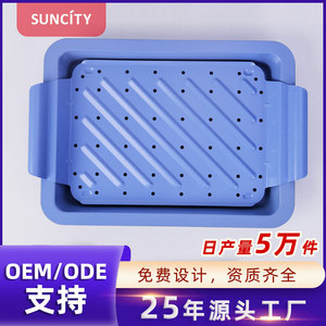 Cake Baking Pan Non-Stick Aluminum Plate Blue Cake Tray For Baking Sets - Product Image 5