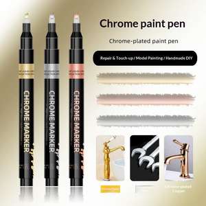 Stylo en métal chromé miroir, peinture réfléchissante, stylo DIY, modèle en plastique Gundam, coupe-ongles - Product Image 1