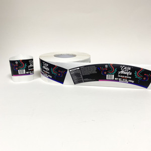 Tùy Chỉnh Cong Cuộn Vinyl Nhãn Dính Không Thấm Nước Đông Lạnh Bao Bì Thực Phẩm Nhãn Dán Cho Lạnh Sản Phẩm - Product Image 2