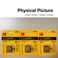 Tarjeta de Memoria Kodak 100% Original TF 128G V30 V60 V90 Tarjeta SD 256GB para Teléfono Móvil Tableta Cámara Gopro