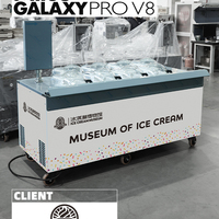 Mesin Gelato Komersial Miles Ice Tech Galaxy Pro V8 dengan Kompatibilitas Buah Bersertifikasi Energy Star Kontrol Layar Sentuh