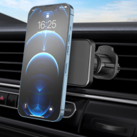 Support de téléphone de voiture pour bouche d'aération-Support magnétique pour téléphone portable universel pour tout smartphone, iPhone, Android-Pho de voiture rotatif