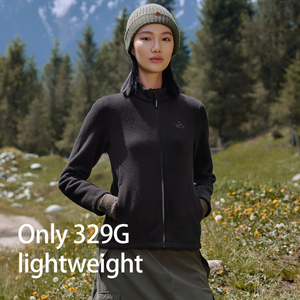 PELLIOT-Vêtements de sport de plein air brodés d'<span class=keywords><strong>hiver</strong></span> pour femmes, <span class=keywords><strong>veste</strong></span> polaire polaire respirante et chaude pour la <span class=keywords><strong>randonnée</strong></span> - Product Image 4