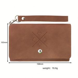 Stocked 4 Colors Divided Design PU Leather Portable Fashion Promotional <b>Card</b> Organizer Box Storage Slots for Poker <b>Playing</b> <b>Cards</b> - Product Image 6
