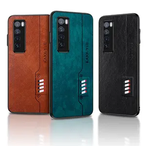 Für Huawei Nova 7 7Pro Handy hülle Luxus Vintage PU Leder haut Weiche TPU Telefon abdeckung