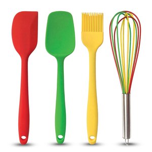 Bhd chịu nhiệt cấp thực phẩm BPA miễn phí không dính đồ nấu nướng máy rửa chén an toàn Silicone nhà bếp đồ dùng thìa đặt cho nướng nấu ăn - Product Image 3