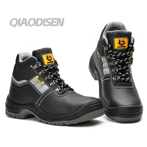 Chaussures <span class=keywords><strong>de</strong></span> Sécurité Personnalisables en Cuir Véritable Anti-Perforation et Anti-Écrasement Résistantes à l'Usure pour Hommes - Product Image 1