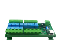 Módulo de Interruptor de Relé Ethernet/RS485 2 en 1 de 12 DIO, Controlador de Red Modbus RTU TCP/IP, Placa de Expansión PLC