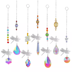 Atrapasoles de Cristal con Diseño de Libélula, Adorno Bohemio para el Hogar, Prismas Decorativos para Ventana, Grabados Artísticos de Primavera, 36-40cm - Product Image 2