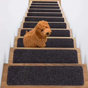 New Arrival Non Slip Outside Stairs Case Mat Indoor Self Adhesive Stair Tread Carpet
