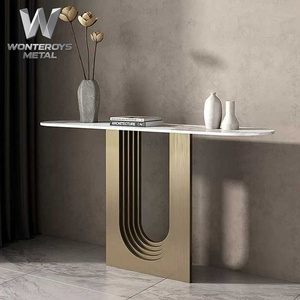 Consolle Moderna di Lusso per Ingresso, Sala da Pranzo, Corridoio, Soggiorno, Multifunzionale con Struttura in Acciaio Inossidabile - Product Image 1