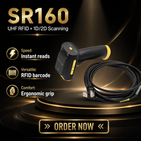Lecteur RFID USB longue portée 860-960 MHz, scanner de codes-barres pour l'inventaire des entrepôts