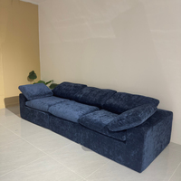 Sofá Modular de Tela Acolchada Naranja para Sala de Estar, Sofá Seccional en Forma de L de 3 Plazas, Suave y Comprimido