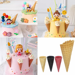 Ice Cream Cones Embossed Round Reusable For Birthday Cake Decorating Home Use - Product Image 5