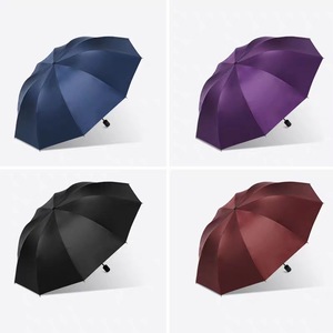 Sunny And Rainy <b>Umbrella</b> Extra <b>Large</b> Manual Folding Thickened Iron Rib Travel Use - Product Image 4