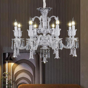 Pha lê trang trí đám cưới Đèn chùm với điều khiển chuyển đổi dẫn ánh sáng và điều chỉnh chiều cao - Product Image 4