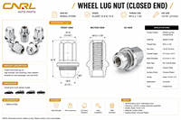 Pièces d'auto RuiLi M12 * 1.5 écrous de roue pour écrou de moyeu d'automobile de voiture Toyota OE 90942-01058 cosses de roue de pneu écrous de Type de produit