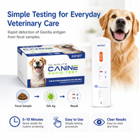 Kit de test rapide d'antigène Giardia pour diagnostic vétérinaire – Détection de parasites intestinaux chez le chien et le chat (GIA Ag) – Vente en gros pour vétérinaires