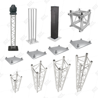 Guangzhou estructura aluminio móvil Dj Truss piezas conjunto al aire libre concierto exposición Bar cabina pantalla iluminación Dj Truss aluminio