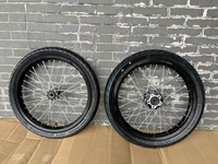 Kit de conversion de pneus pleins Supermoto, ensemble de roues compatible avec Sur-Ron Light Bee X, pièces de mise à niveau de jantes en aluminium pour moto tout-terrain