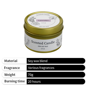 Bougie aromathérapeutique de luxe, bougies parfumées pour <span class=keywords><strong>la</strong></span> relaxation à domicile, cadeaux à offrir près de chez moi - Product Image 4