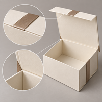 Boîte cadeau magnétique pliable avec ruban pour emballages retail et kits presse personnalisés en gros