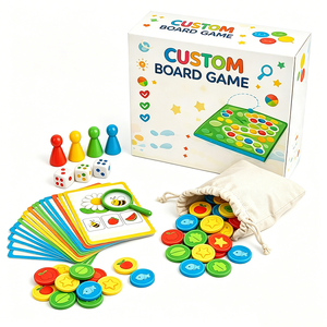 เกมกระดานแบบกำหนดเองครบชุด OEM โรงงานเวียดนาม เกมการ์ดเพื่อการศึกษา ขายส่ง การ์ดฝึกความจำ ลูกเต๋า สำหรับครอบครัว เด็ก และการเดินทาง - Product Image 5