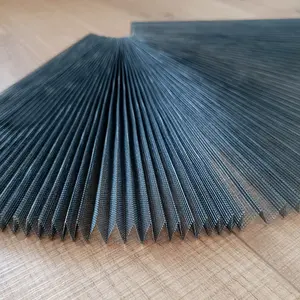 Thiết kế hiện đại gấp cửa sổ màn hình accordion lưới xếp li màn hình côn trùng cho khách sạn ứng dụng - Product Image 1