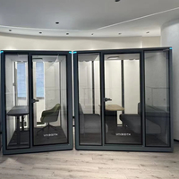 Cabina de Grabación Insonorizada de Aluminio Multifuncional y Duradera UNIBOOTH para Oficina, Diseño Moderno, Materiales Reciclables y Móviles