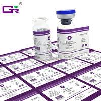 Feuille d'étiquettes personnalisées pour mini-bouteilles de 10 ml, étiquettes résistantes à la congélation, autocollants en vinyle imperméables pour l'emballage de flacons pharmaceutiques