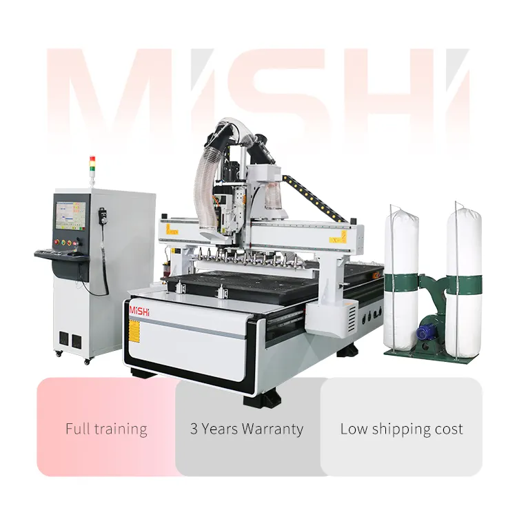 MISHI Atc CNC Router Machine High Precision Furniture Cabinet Making 3D CNC Cutting 1325 2030 Factory Supply Woodworking Machine
