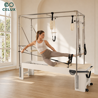 Machine de Pilates multifonctionnelle haut de gamme 3-en-1 type Cadillac, adaptée aux studios et salles de sport
