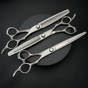 Tijeras para Mascotas Dragon Handle de 7 Pulgadas, Tijeras de Entresacar Profesionales para Perros, Acero Inoxidable L7 - Product Image 4