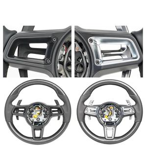 Volant <span class=keywords><strong>Ferrari</strong></span> en fibre de carbone avec cadre de boutons, sport premium, fond plat, prise en main améliorée, remplacement pour la plupart des modèles - Product Image 5