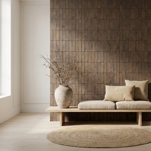 Azulejo Rectangular de Cerámica Marrón Chroma Siena 5x15 para Piso y Pared - Product Image 5
