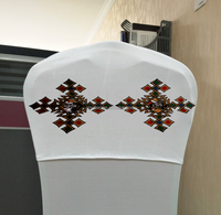 Impression 3D Éthiopien Traditionnel Croix Spandex Polyester Appui-Tête Chaise Couverture Éthiopie LOGO Chaise Casquette Couvre Ceintures Bandes