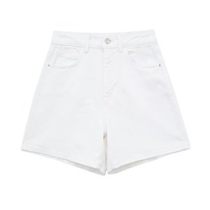 ZEVITY, pantalones cortos vaqueros de cintura alta para mujer, ropa de calle elegante de verano, pantalones cortos informales ajustados para mujer, pantalones cortos vaqueros rectos en 4 colores para mujer - Product Image 4