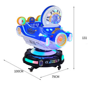 Manège Commercial à Monnayeur pour Enfants : Cheval à Bascule Rotatif en Forme d'Avion, Prix Abordable - Product Image 5