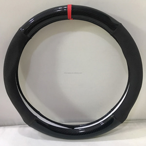 Funda para <span class=keywords><strong>Volante</strong></span> <span class=keywords><strong>de</strong></span> <span class=keywords><strong>Fibra</strong></span> <span class=keywords><strong>de</strong></span> <span class=keywords><strong>Carbono</strong></span>, Nuevo Diseño Antideslizante, Accesorios Interiores, Funda Protectora para Automóvil - Product Image 2