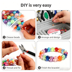 ชุดเครื่องมือทำเครื่องประดับ DIY 20 ชิ้น พร้อมคีมตัดลวด อุปกรณ์ร้อยลูกปัด สำหรับงานฝีมือ - Product Image 5