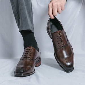 Nuevos Zapatos Formales de Negocios para Hombre, Estilo Coreano, Modernos y Casuales con un Toque de Estilo Inglés - Product Image 1