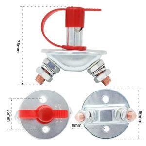 24В 75А DPST медный герметичный универсальный главный выключатель-изолятор автомобильного аккумулятора, выключатель-отключатель для автофургонов и лодок - Product Image 2