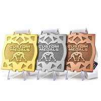 Médaille sportive en métal gravée sur mesure, or, lutte, judo, BJJ, Jiu Jitsu