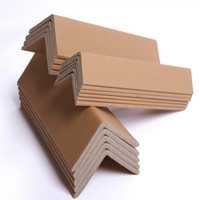 Protection d'angle en papier kraft en forme de L pour emballage de palettes sur mesure, résistante aux chocs, recyclable, personnalisable