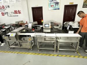 Metal algılama ağırlık algılama sistemi gıda Metal dedektörü ve gıda endüstrisi için kantar kontrol kantarı hepsi bir arada makine - Product Image 3